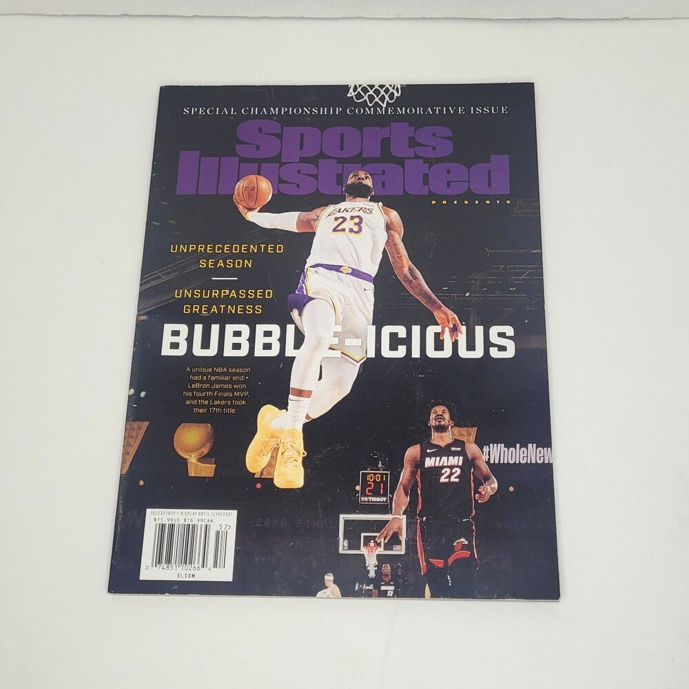 Sports Illustrated Lakers 2020 Championship Bubble-Icious LeBron Issue
